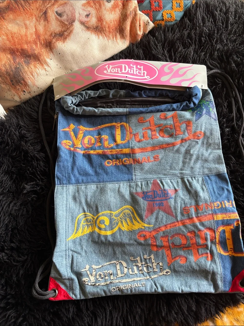 Von Dutch Drawstring backpack